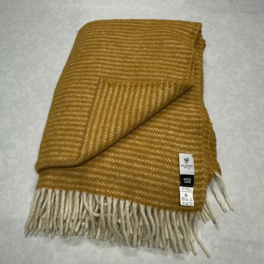Klippan Eco Wool Lambswool Throw Blanket 73x54